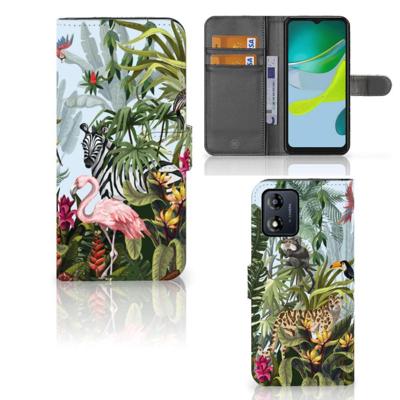 Telefoonhoesje | Met pasjeshouder | voor Motorola Moto E13 4G Jungle Telefoonhoesje | Met pasjeshouder | voor Motorola Moto E13 4G Jungle