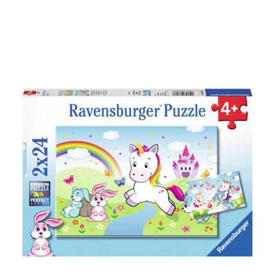 Ravensburger - sprookjesachtige eenhoorn puzzel 2x24 stuks