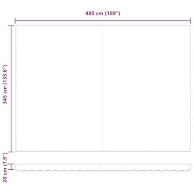 Automatische Inklapbare Luifel Geel en Oranje 500x350 cm