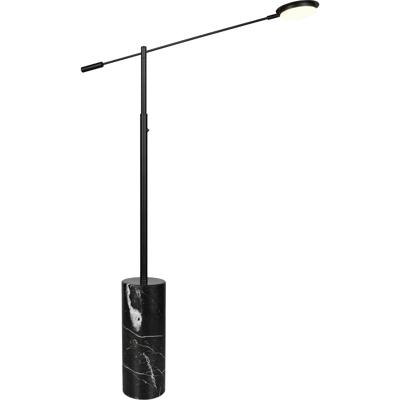 LED Vloerlamp - Trio Select Fiore - 1 Lichtpunt van 10 Watt - Touchdimmer - Aanpasbare Lichtkleur - Geheugenfunctie - Draaibaar - Schakelaar - Mat Zwart - Metaal