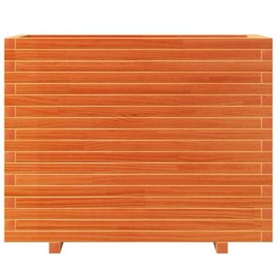 Plantenbak 90x40x72,5 cm massief grenenhout wasbruin