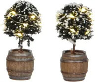 Kerstfiguur Buxus Tree in Barrel 2 st. Luville - Luville - thumbnail