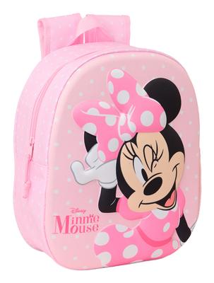 Kinderrugzak Minnie Mouse Roze 27 x 33 x 10 cm 3D - thumbnail