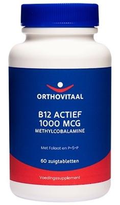OrthoVitaal B12 Actief 1000mcg 60 Zuigtabletten OrthoVitaal B12 Actief 1000mcg 60 Zuigtabletten