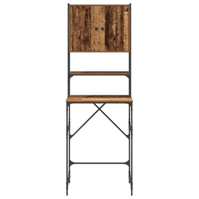 VidaXL Wasmachinekast oudhout 68 x 48,5 x 194 cm bewerkt hout