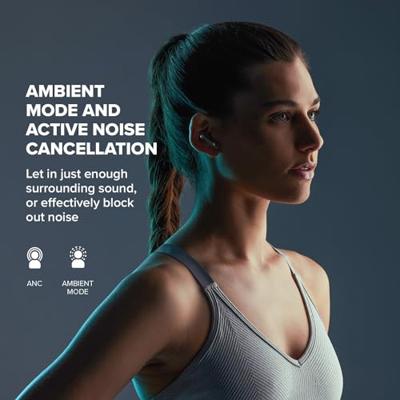 CREATIVE Zen Air 2 Lichte, echt draadloos, zweetbestendige in-ear met actieve ruisonderdrukking, omgevingsmodus, bluetooth 5.3, IPX4, SXFI-bereiding, tot 23 uur batterijduur