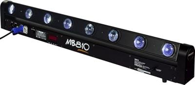 Algam Lighting MB810 bewegende LED-bar 8x 10W RGBW Algam Lighting MB810 bewegende LED-bar 8x 10W RGBW