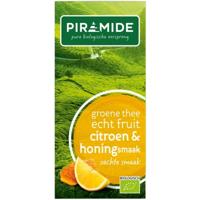 Piramide Groene Thee Citroen En Honing Bio (20st) - thumbnail