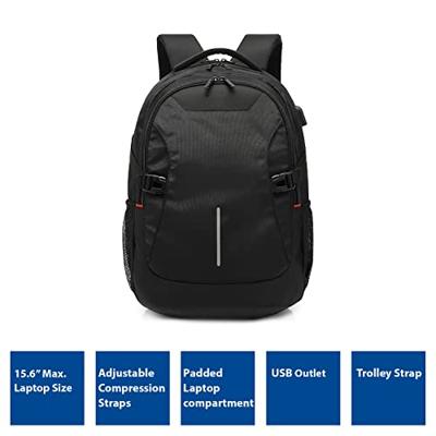 ACT AC8530 Global Laptop Rugzak 15,6" met USB-Laadpoort - Zwart