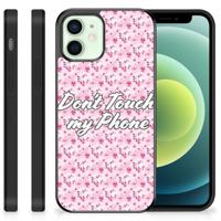 iPhone 12 Mini TPU Hoesje Flowers Pink DTMP - thumbnail