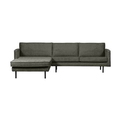 WOOOD Rodeo bank chaise longue links velvet Frost
