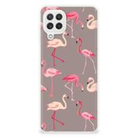 Samsung Galaxy A22 4G | M22 | TPU Hoesje | Flamingo - thumbnail