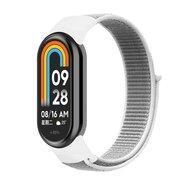 Sport loop nylon bandje - Wit - Xiaomi Smart Band 8 / 9 / 10 Sport loop nylon bandje - Wit - Xiaomi Smart Band 8 / 9 / 10