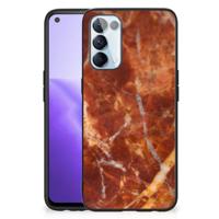 OPPO Reno5 5G | Find X3 Lite Marmeren Print Telefoonhoesje Marmer Bruin - thumbnail