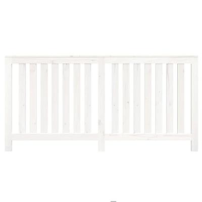 Radiatorombouw 169x19x84 cm massief grenenhout wit