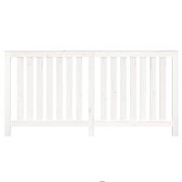 Radiatorombouw 169x19x84 cm massief grenenhout wit - thumbnail
