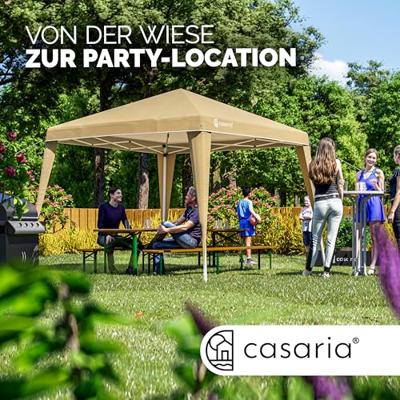 Vouwbare Party-tent Capri 3x3m Beige Vouwbare Party-tent Capri 3x3m Beige