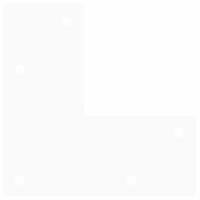 Haarspeld tafelpoten 4 st 72 cm massief staal wit - thumbnail