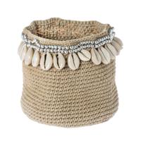 Sfeerlicht Shells bruin 12cm - thumbnail