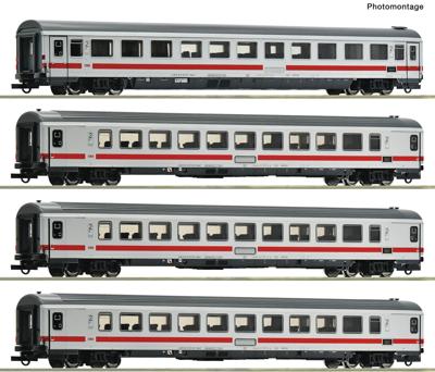 Roco 6200187 H0 4-delige set sneltreinrijtuigen van de ÖBB