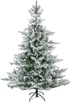 Everlands Grandis fir kunstkerstboom besneeuwd groen 180cm - thumbnail