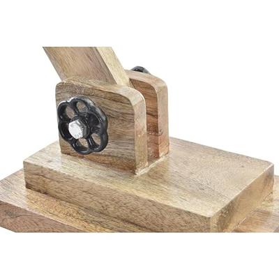 Bureaulamp DKD Home Decor Metaal Mangohout 50 W 220 V 50 x 15 x 65 cm