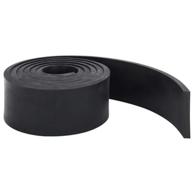 VidaXL Rubberen rand voor sneeuwploeg 300x8x1 cm zwart