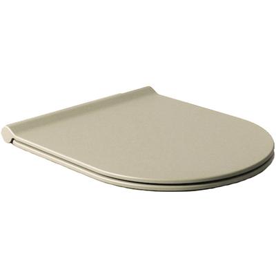 Toiletzitting Salenzi Form Slim Mat Taupe Toiletzitting Salenzi Form Slim Mat Taupe