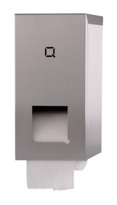 Q-bic Line Qbic-line 2-rols houder voor kokerloze toiletrollen QTR2C SSL - RVS
