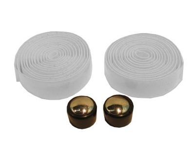 VWP stuurtape kurk wit inclusief stuurdoppen (set)