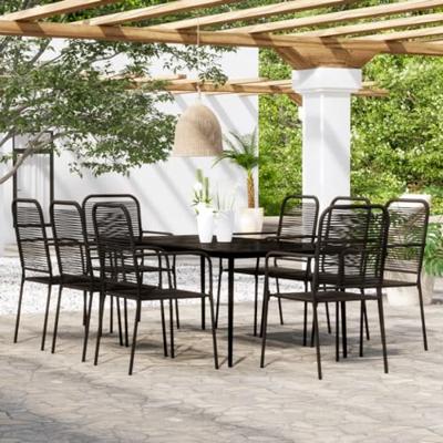 9-delige Tuinset zwart 9-delige Tuinset zwart