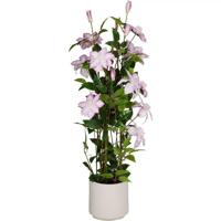 Kunstplant Clematis 98x35 cm Groen/Roze - thumbnail