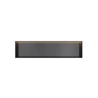 Hotbath &More Inbouwnis - 30 x 120 x 10 cm - Frameless - met LED-verlichting - Geborsteld Zwart PVD - thumbnail