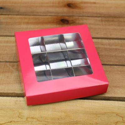 Bonbon doosjes - Chocolade doosje - Koraalrood 158 basic - 24 stuks