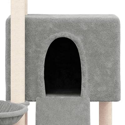 VidaXL Kattenmeubel met sisal krabpalen 96 cm lichtgrijs - thumbnail