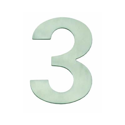Intersteel Huisnummer 3Numbra 150x2mm RVS - 0035.402073