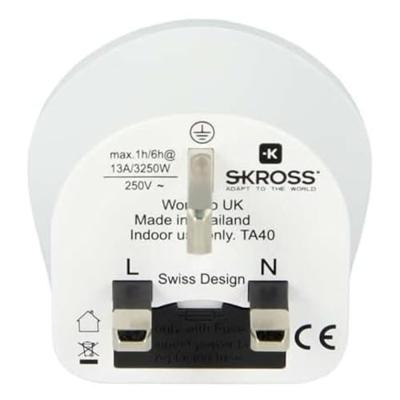 Skross 1.500225-E Reisstekker CA W to UK (BS) - thumbnail