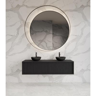 Onderkast Gliss Design Heronimus 140x45x35 cm 2 Laden Met Topplaat Black Veneer