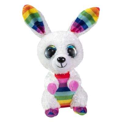 Lumo Stars knuffel - konijn rainbow, 15cm