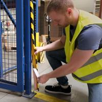 Beschermingsprofiel Durable C35 hoek 1m geel zwart | 5 stuks - thumbnail