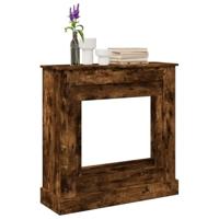 Haardombouw 90x30x90 cm bewerkt hout gerookt eikenkleurig - thumbnail