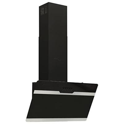 VidaXL Wandafzuigkap 60 cm staal en gehard glas zwart