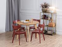 Bendt Houten Eetkamerstoel 'Torkil' kleur Terracotta - thumbnail