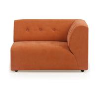 HKliving Vint bank right 1,5-seat Corduroy Rib Dusty Orange - thumbnail