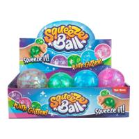 Toi Toys Anti stressbal met glitter Ø6cm - thumbnail