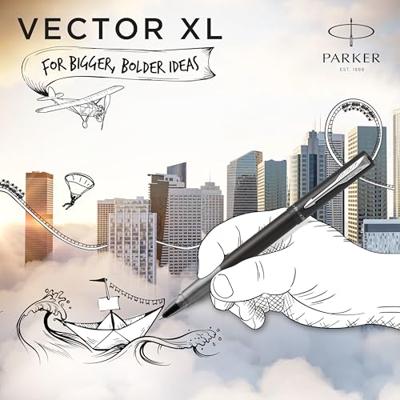 Rollerpen parker vector xl m zwart