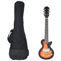 VidaXL Gitaar voor kinderen elektrisch met tas 3/4 30" bruin en zwart - thumbnail