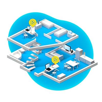 Access point Repeater Fritz! 20002885 2.4 GHz 600 Mbps Wit