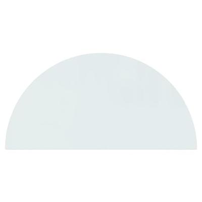 VidaXL Glasplaat voor open haard halfrond 1200x600 mm