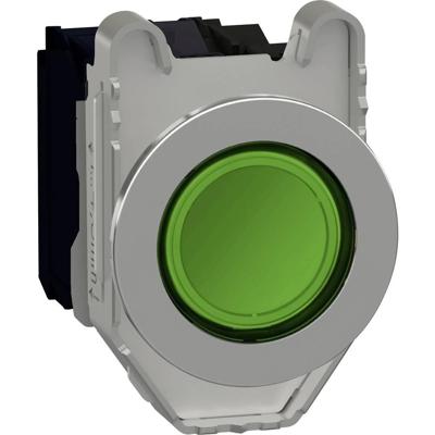 Schneider Electric XB4FW33M5 Verlichte druktoets Terugstelbaar 600 V 3 A 1x NO, 1x NC IP66, IP67, IP69, IP69K 1 stuk(s)